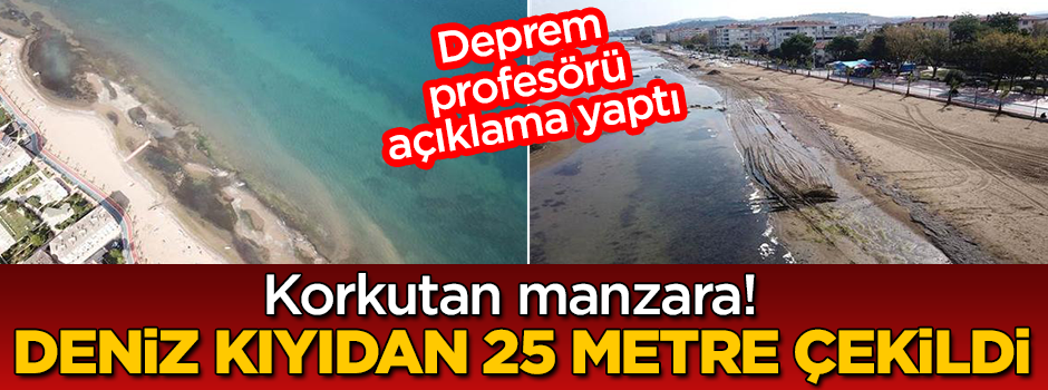 Türkiye'de korkutan görüntü! Deniz 25 metre çekildi