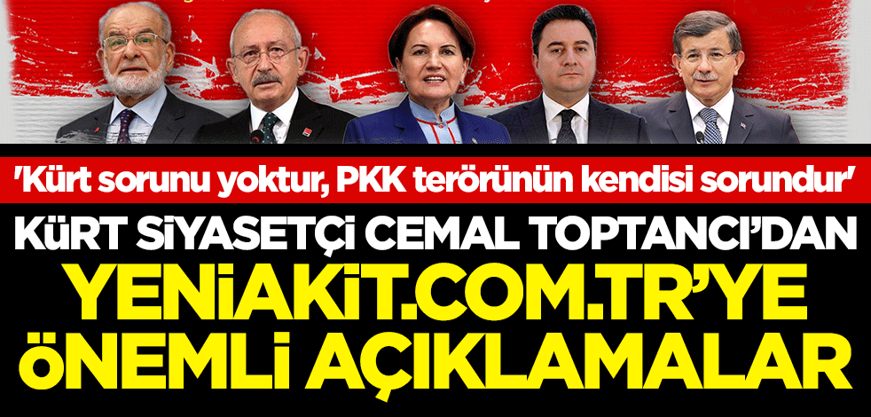 Türkiye'de 'Kürt sorunu' mu var? Kürt Siyasetçi Cemal Toptancı'dan önemli açıklamalar