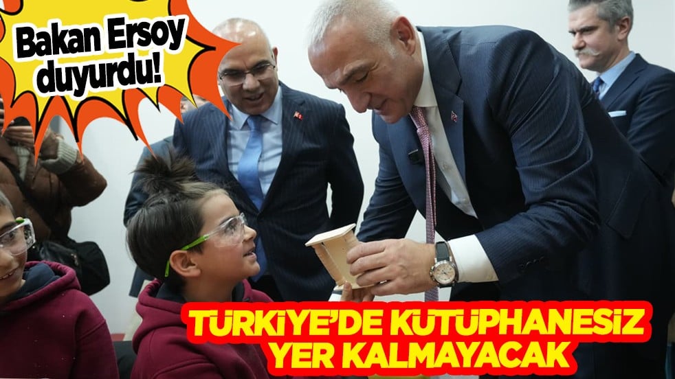 Türkiye’de kütüphanesiz yer kalmayacak! Bakan Ersoy açıkladı: Son 8 yılda 221 yeni kütüphane hizmete açıldı!