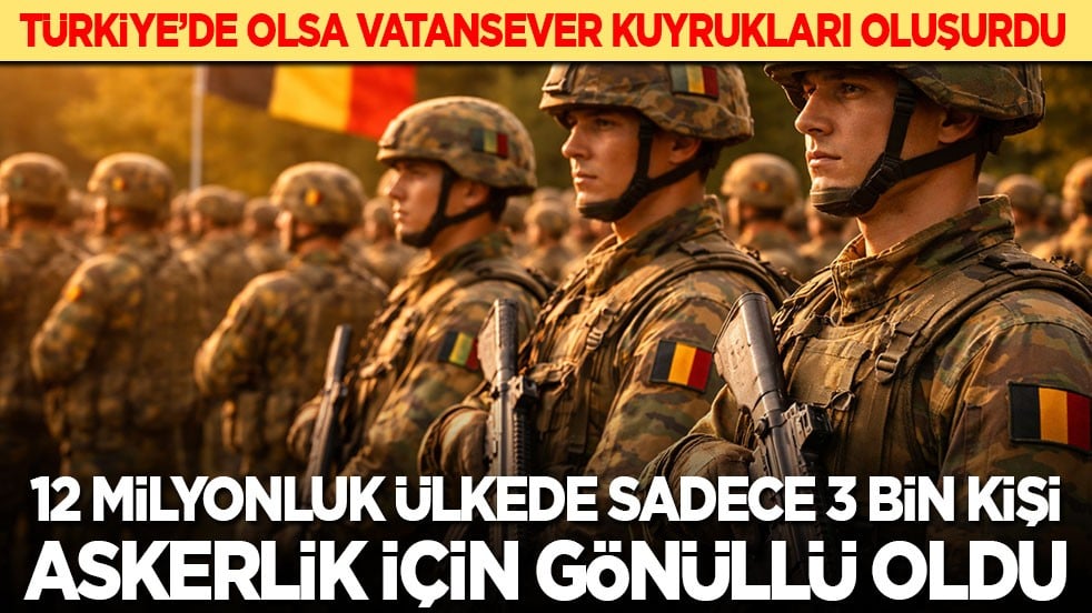 Türkiye’de olsa vatansever kuyrukları oluşurdu: 12 milyonluk ülkede askerlik için sadece 3 bin kişi gönüllü oldu