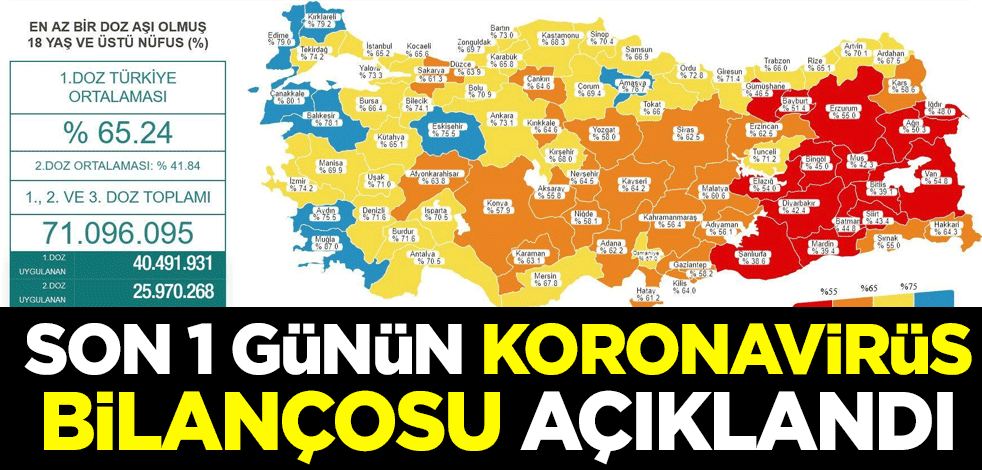 Türkiye'de son koronavirüs bilançosu açıklandı