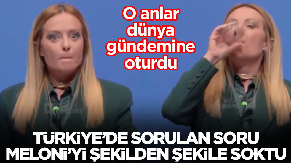 Türkiye'de sorulan soru Meloni'yi şekilden şekile soktu: O anlar dünya gündemine oturdu