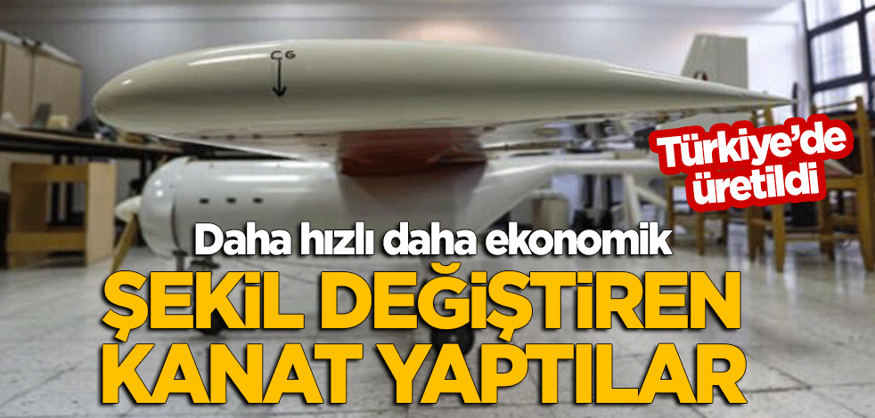 Türkiye'de üretildi! Şekil değiştiren kanatlar uçakları hem ekonomik hem de hızlı uçuracak!