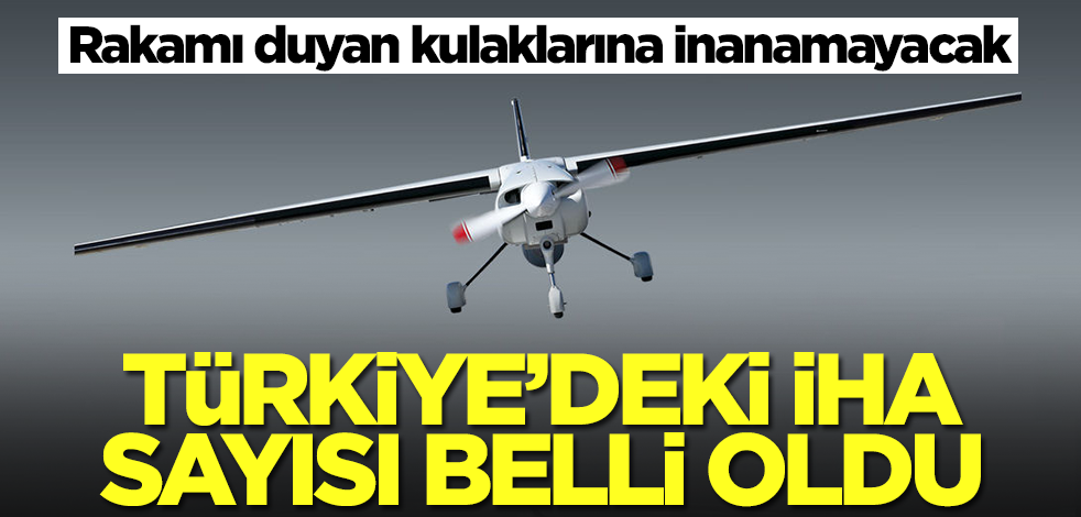 Türkiye'deki İHA sayısı belli oldu! Duyan bir anlık şok geçirebilir