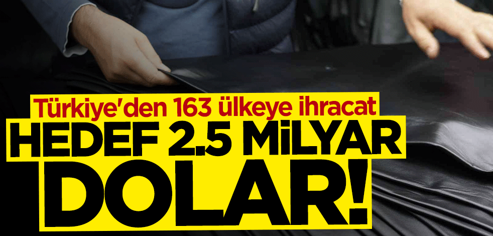 Türkiye'den 163 ülkeye ihracat! Hedef 2,5 milyar dolar