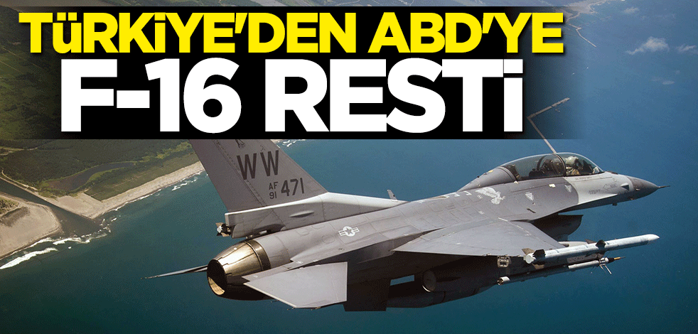 Türkiye'den ABD'ye F-16 resti: Tek seçenek değil