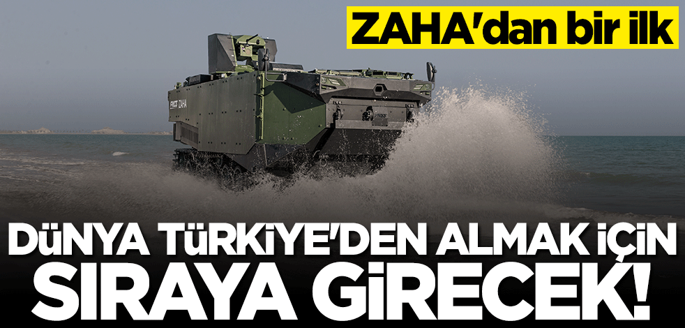 Türkiye'den almak için sıraya girecekler... ZAHA'dan bir ilk!