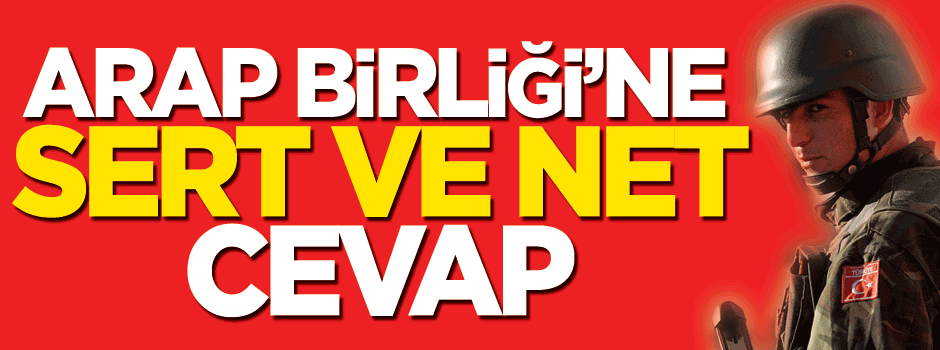 Türkiye'den Arap Birliği'ne cevap