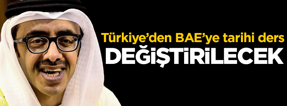 Türkiye'den BAE'ye tarihi ayar