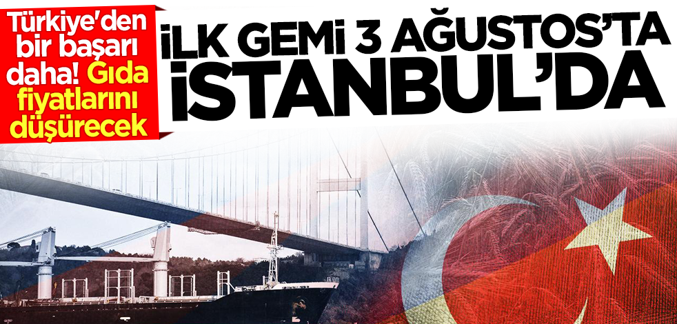 Türkiye'den bir başarı daha! Tahıl gemilerinin ilk rotası belli oldu