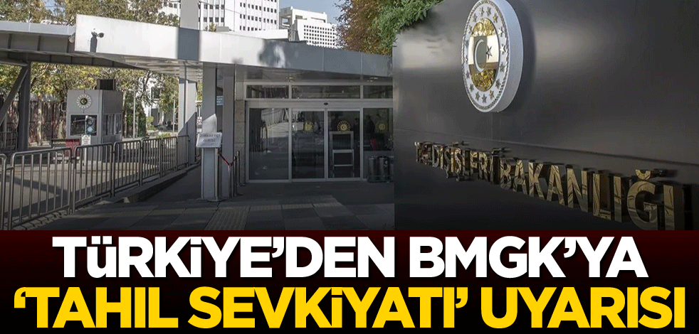 Türkiye'den BMGK'ya 'tahıl sevkiyatı' uyarısı