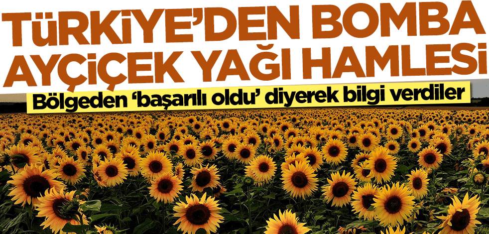 Türkiye'den bomba ayçiçek yağı hamlesi! 'Başarılı sonuç verdi' diyerek duyurdular