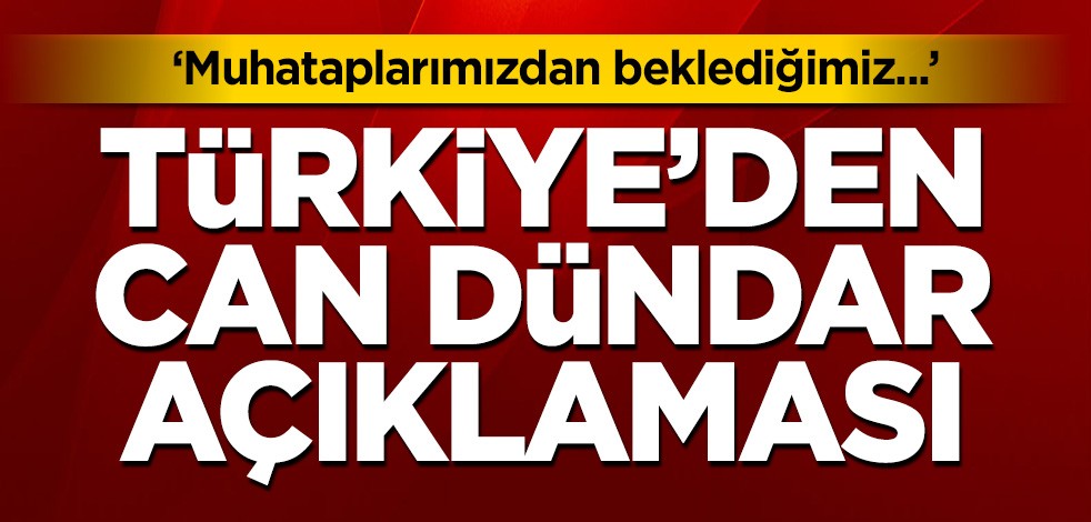 Türkiye'den Can Dündar tepkisi