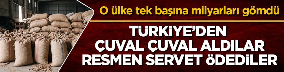 Türkiye’den çuval çuval aldılar, resmen servet ödediler! O ülke tek başına milyarları gömdü