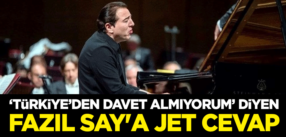 "Türkiye’den davet almıyorum" diyen Fazıl Say'a Kültür ve Turizm Bakan Yardımcısı Batuhan Mumcu'dan jet cevap