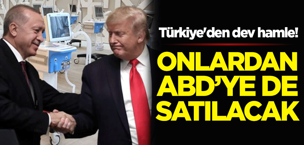 Türkiye'den dev hamle! Koronavirüsten ağır darbe alan ABD'ye solunum cihazı parçası satacak