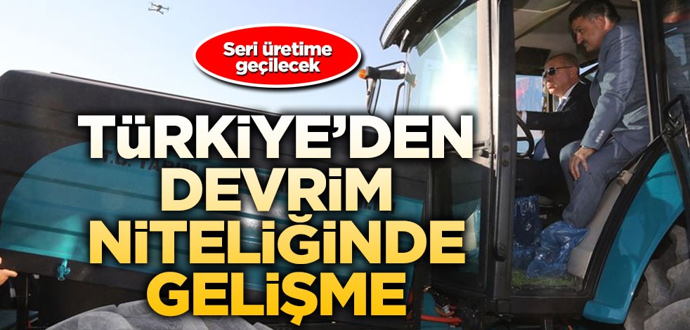 Türkiye'den devrim niteliğinde gelişme! Seri üretime geçilecek