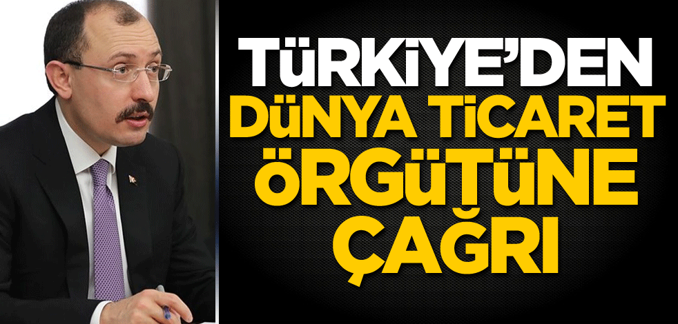 Türkiye'den Dünya Ticaret Örgütüne çağrı
