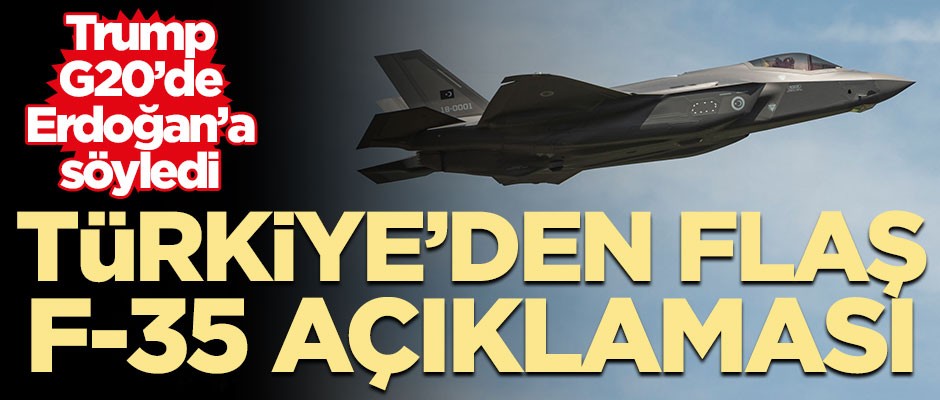Türkiye'den F-35 açıklaması