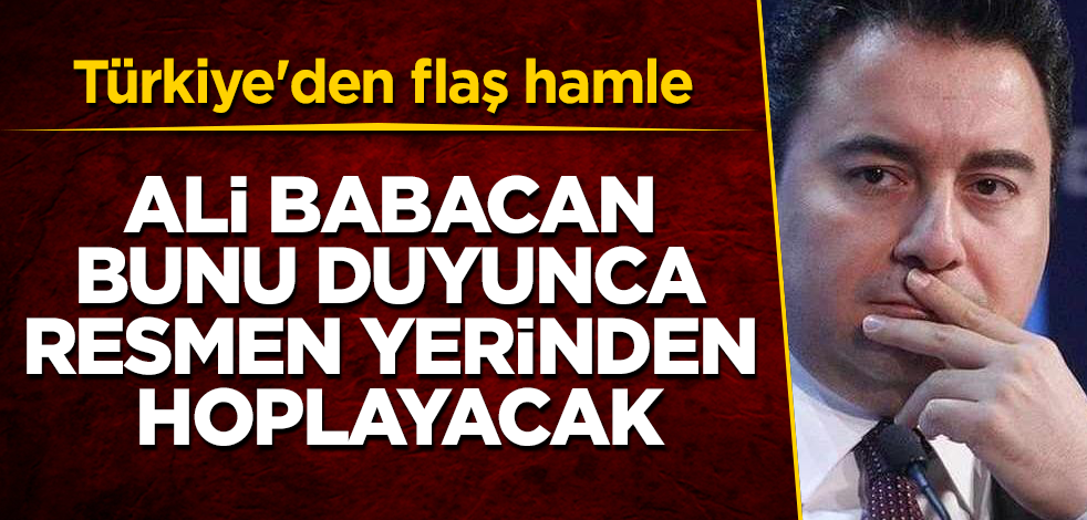 Türkiye'den flaş hamle! Ali Babacan, bunu duyunca resmen yerinden hoplayacak