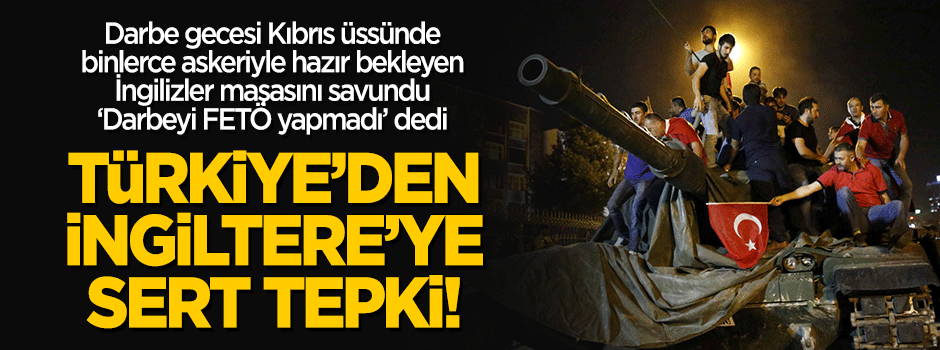 Türkiye'den İngiltere'nin küstah raporuna sert tepki!