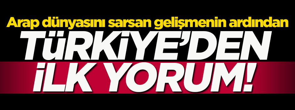 Türkiye'den Katar krizi hakkında ilk yorum