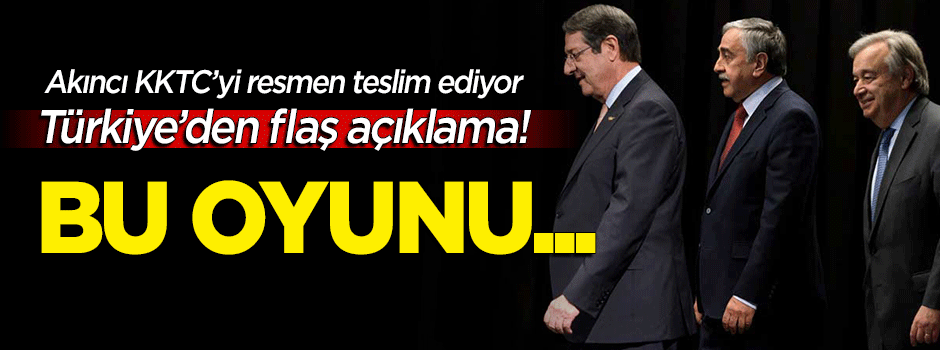 Türkiye'den KKTC açıklaması! "Bu oyunu..."