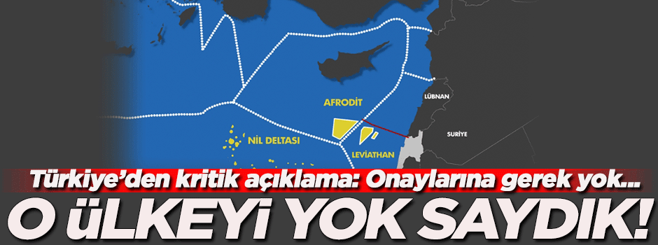 Türkiye'den kritik açıklama: Rum Kesimi'nin onayına gerek yok