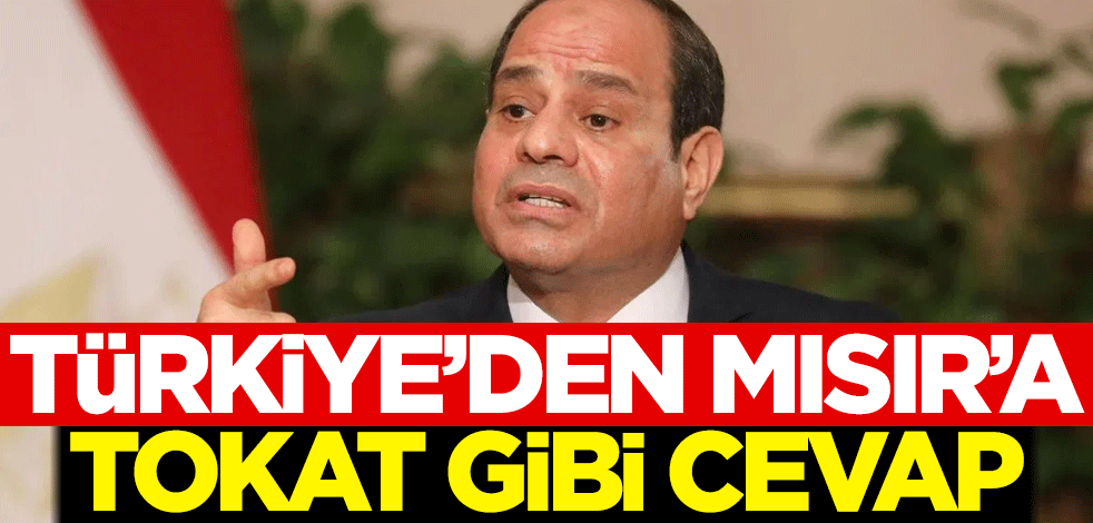 Türkiye'den Mısır'a tokat gibi cevap