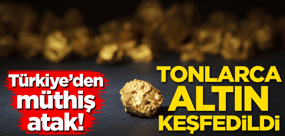 Türkiye'den müthiş atak! Tonlarca altın keşfedildi
