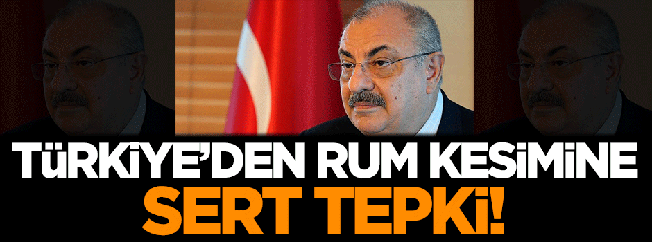 Türkiye'den Rum kesimine sert tepki