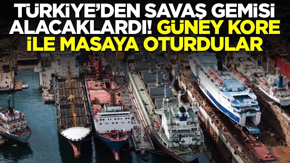 Türkiye'den savaş gemisi alacaklardı: Güney Kore ile masaya oturdular