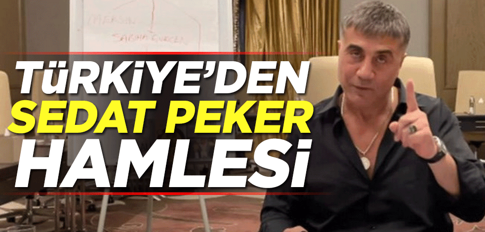 Türkiye'den Sedat Peker hamlesi