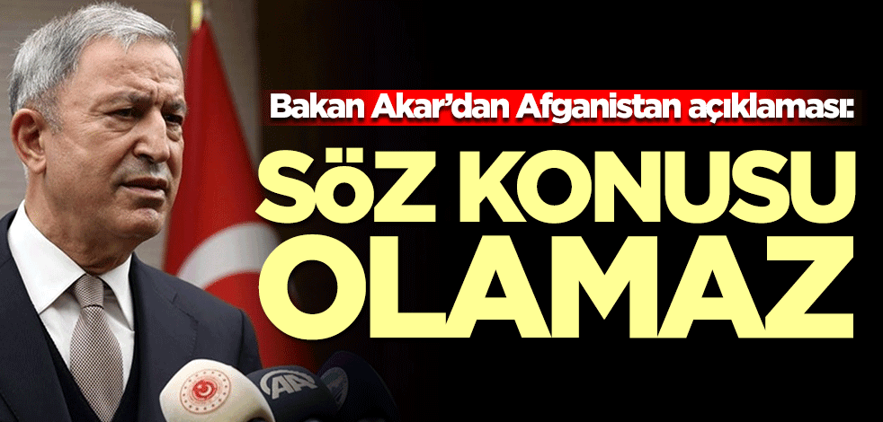 Türkiye'den son dakika Afganistan açıklaması