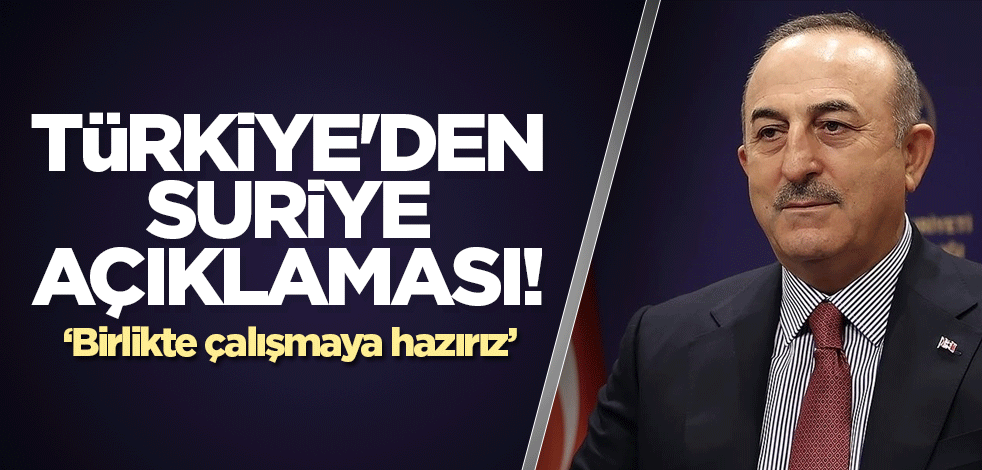 Türkiye'den Suriye açıklaması! 'Suriye rejimiyle görüşüyoruz'