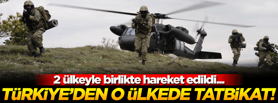 Türkiye'den Tiflis'te özel tatbikat