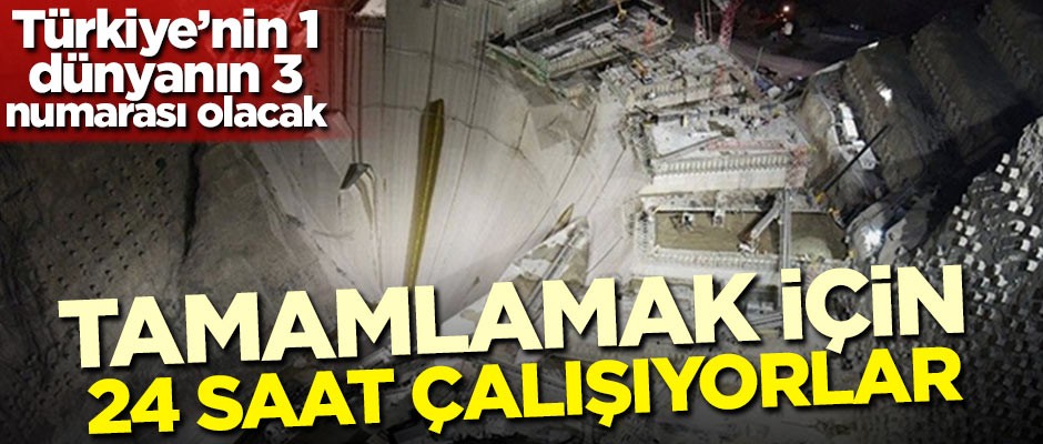 Türkiye'nin 1 dünyanın 3 numarası olacak! Tamamlamak için 24 saat çalışıyorlar