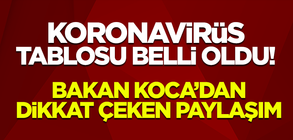 Türkiye'nin 11 Mart koronavirüs tablosu açıklandı!