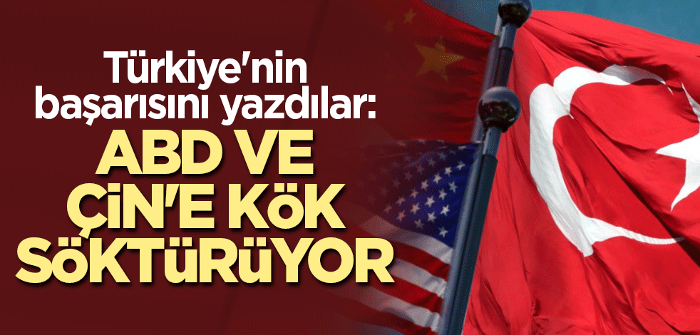 Türkiye'nin başarısını yazdılar: ABD ve Çin'e kök söktürüyor