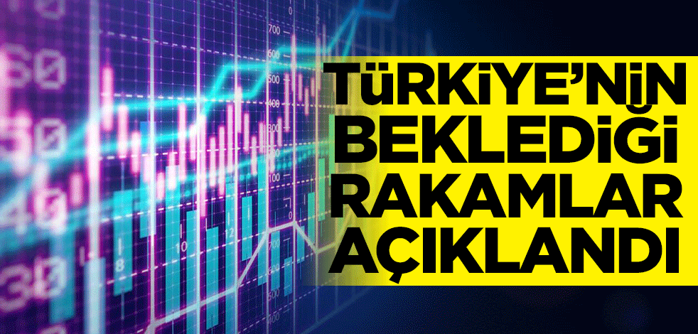 Türkiye'nin beklediği rakamlar açıklandı