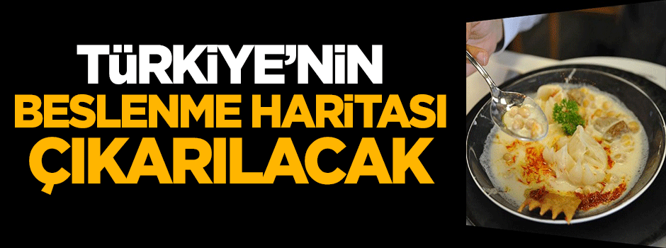 Türkiye'nin 'beslenme haritası' çıkarılacak