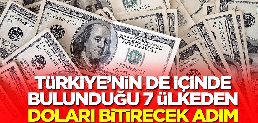 Türkiye'nin de içinde bulunduğu 7 ülkeden doları bitirecek adım