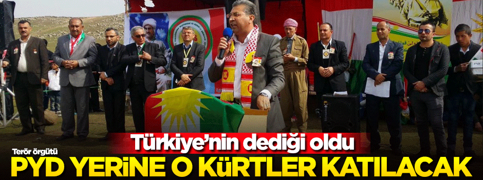 Türkiye'nin dediği oldu! Terör örgütü PYD yerine Kürtleri onlar...