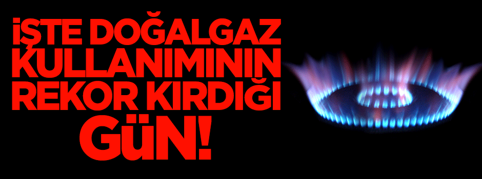 Türkiye'nin doğalgaz tüketiminde rekora koştuğu gün