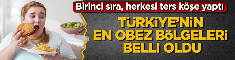 Türkiye’nin en obez bölgeleri belli oldu! Birinci sıra, herkesi ters köşe yaptı