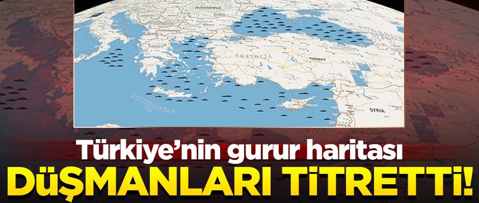 Türkiye'nin gurur haritası! Donanma gövde gösterisi yaptı