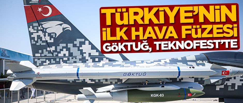 Türkiye'nin ilk hava füzesi Göktuğ, TEKNOFEST sahnesinde
