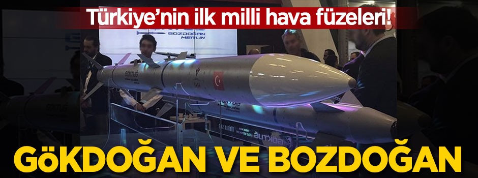 Türkiye'nin ilk milli hava füzeleri!