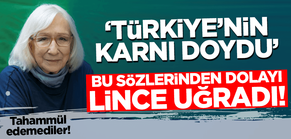 'Türkiye'nin karnı doydu' diyen Alev Alatlı lince uğradı!