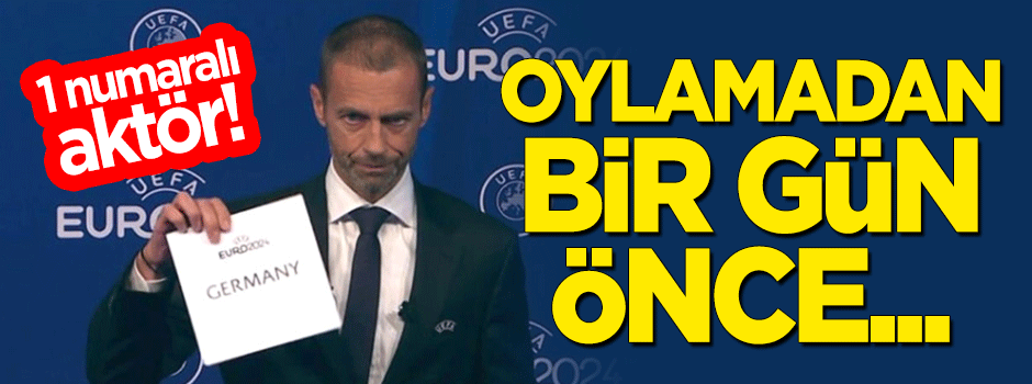Türkiye'nin kaybetmesinde UEFA başkanı bir numaralı aktör! Oylamadan bir gün önce...